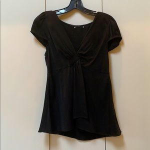 Elie Tahari Black Silk Blouse